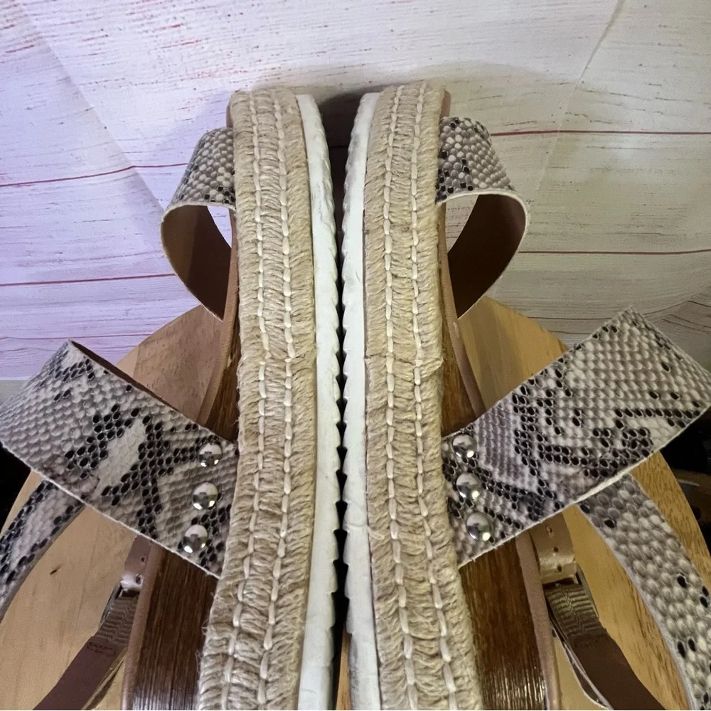 Steve Madden‎ Catia  Snake Espadrilles Sandals Size 8 M